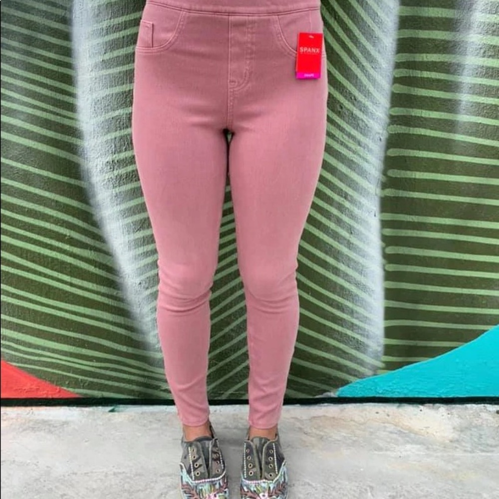Spanx Jean-ish® Ankle Leggings Rose Blush